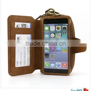 Wallet Style Leather Phone Case With Card Slots For Iphone 6 Plus thumbnail-1