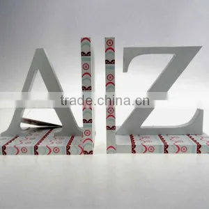 "A,Z" Letter Shaped MDFnew Design Bookends for Students and Kids thumbnail-1