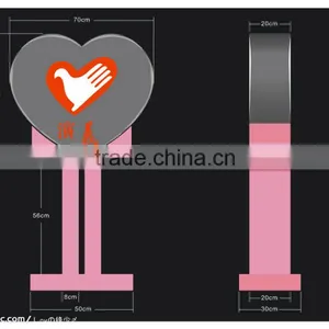 2015 Pick Color Customized Size Acrylic Donation Box With Lock thumbnail-1