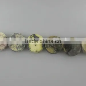 Wholes Loose Gemstone Rondelle Yellow Turquoise Rondelle Beads for Jewelry thumbnail-6
