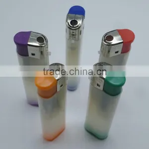 2016 Hot Sale Colored Pusher Electronic Disposable Creamy Lighter thumbnail-3