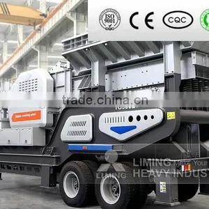 Liming 80-100t/h Trailer-mounted Mobile Crusher/small Hammer Crusher With Resonable Price thumbnail-1