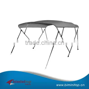 4 Bow Aluminum Bimini Top for Boats 600D Solution Dyed Polyester thumbnail-1