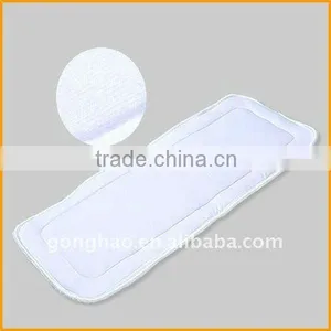 Five Layers White Bamboo Cotton Absorption Diaper Inserts, Nappy Changing Pad thumbnail-1