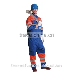 2015 Quality Reflective Automotive Workwear Suit Customed OEM ODM Uniforms High Visibility Split Working Clothes thumbnail-1