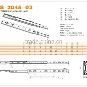 Stainless Steel Full Extension Drawer Slide thumbnail-2