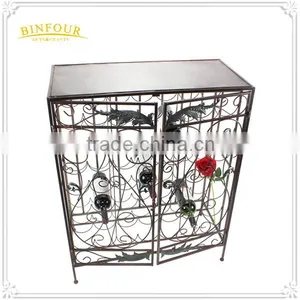 Metal Decorative Wall Mounted Wine Holder Wine Bottle Display thumbnail-5