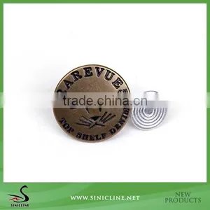 Sinicline Custom Metal Jeans Button,shank Button,jacket Button for the Coat thumbnail-1
