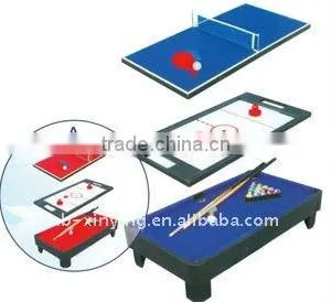 Wooden 3-in-1 Table Game With Table Tennis,air Hockey and Pool Table thumbnail-1