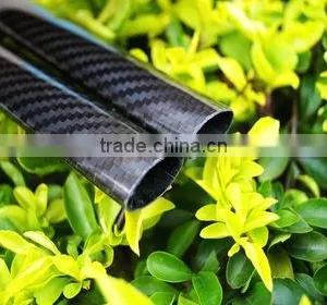 36mm Diameter Twill Glossy Laminated Carbon Fiber Oval Tube, Strong CFR Tubes thumbnail-1