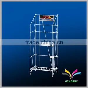 High Quality Customized Metal Free Standing Library Newspaper Racks thumbnail-4