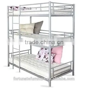 Triple Tier High Quality 3 Tier Bunk Bed Metal for School Hostel Quality Choice thumbnail-2