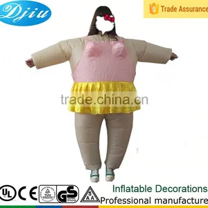 DJ-CO-101 Inflatable Ballet Clothing Cow Dinosaur Baymax Mascot Ball Fat Costume thumbnail-1