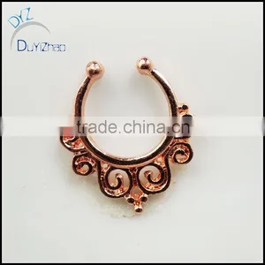 Fashion Fancy Nose Ring Non Piercing for Septum Clicker thumbnail-2