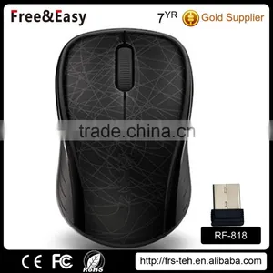 3 Buttons Rubber Wheel Mouse Wireless Laptop Mouse thumbnail-4