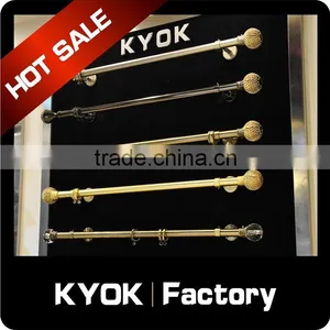 KYOK Classic Crystal Glass Curtain Finials Metal Curtain Hooks ,wrought Iron Curtain Rod Finials ,curtain Finials thumbnail-3