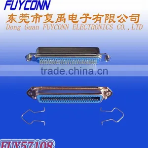 57 Series Centronics Solder Type Connector Female Receptacle Header Socket With Hex Head Nuts and Spring Latches thumbnail-1