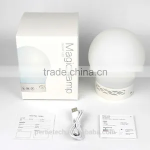 Cordless Rechargeable Color Changing Bluetooth Smart Led Table Lamp Speaker thumbnail-6