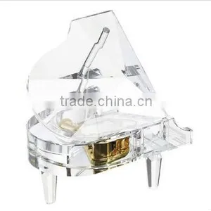 Romantic Purple Piano Crystal Music Box,Piano Gifts thumbnail-6