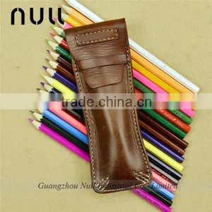 Wholesale Men's Gift Item Genuine Leather Pen and Pencil Holder thumbnail-4