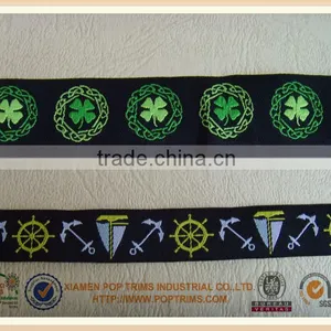 High Quality Damask Jacquard Ribbon With Custom Logo thumbnail-1