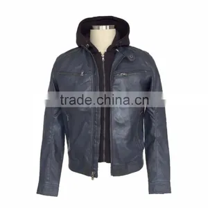 Best Selling Men PU Jacket thumbnail-2