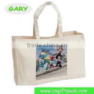 Custom Printed Cotton Canvas Shopper Tote Bag thumbnail-5
