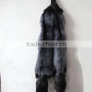 Top Quality Natural Color Fox Fur Silver Fox Fur Skin thumbnail-2