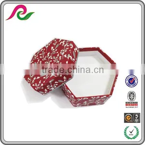 Hexagonal Prism 2 Drawers Storage Cardboard Box thumbnail-3