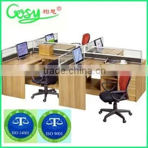 Office Workstation With Glass Screen and Aluminium Frame thumbnail-1