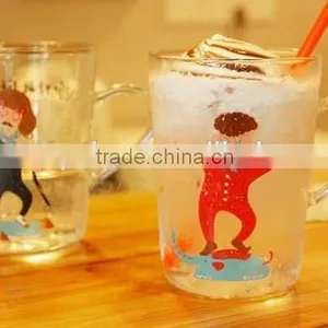 Handle Glass Cup Mug Clear Glass Coffee Mug thumbnail-4