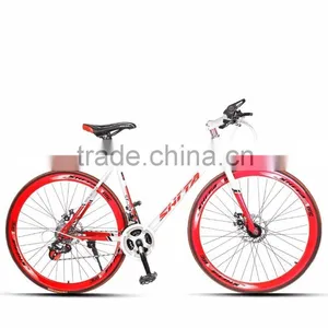 Pu Hong 2016 Newest Wholesale Gravel Bicycle 700C Wheels Aluminum Alloy 27 Speed Gravel Bike thumbnail-1