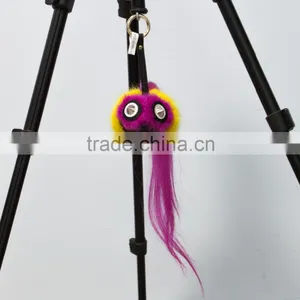 Cute Fox Fur Monster Keychain thumbnail-6