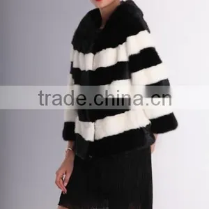Hot Sale Nature Mink Fur Coat With Top Quality Mink Pelt for Winter Made In China thumbnail-2