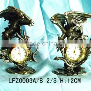 Bronze Dragon Metal Clock Craft LFZ002 thumbnail-1