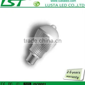 PIR Sensor LED Bulb, 4W/6W, With PIR Motion Sensor, Equivalently to 60W Incandescent Lamp, Long Life Span 40,000 Hrs thumbnail-1