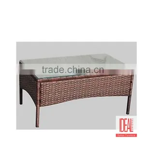 Rectangle Outdoor Rattan Wicker Coffee Table thumbnail-4