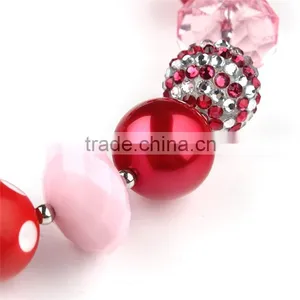 Fashion Children Coral Beads Necklace Jewelry Set Baby Girls Big Bow Styles African Beads Jewelry Sets thumbnail-4