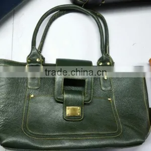 Green Coloured Leather Ladies Hand Bags thumbnail-3