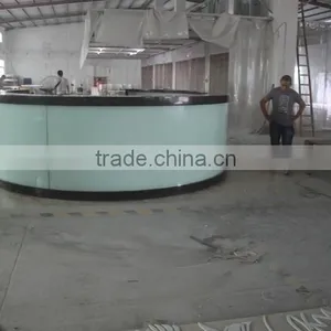 3d Hotel Interior Design Curved Counter Design/ Reception Desk thumbnail-3