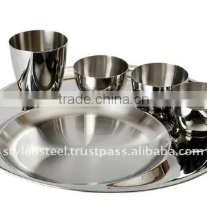 Stainless Steel Royal Dinner Plate Set / Corporate Gift thumbnail-1
