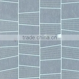 Cross Stripe Soundproof Wall Paper for Hotel Decoration thumbnail-1