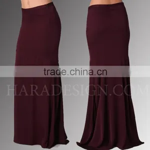 Single Panel V Cut Long Skirt thumbnail-1
