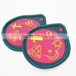 Laser Cut Custom Shaped Pellon Backed Round Child Garment Patch thumbnail-1
