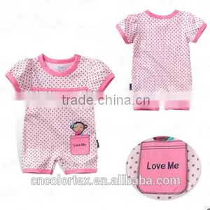 2016 New Style Baby Girls Cute Embroidery Short Sleeve Romper Creeper thumbnail-3