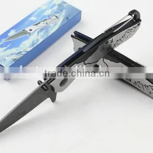 OEM Fast Production Keychain Knife Logo Imprint Folding Rescue Knife thumbnail-3