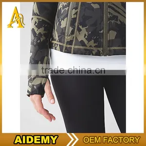 Wholesale Zipper Camouflage Hoodie Dri Fit Sweat Pants and Hoodies Women thumbnail-6