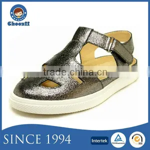 2016 Summer Beautiful Shiny Kids Closed Shoes Sandals With Flat Sole thumbnail-1