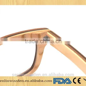 2016 New Customs Bamboo Optical Wooden Sunglasses Wholesale Made in China for Women thumbnail-6