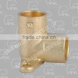 260-06 Brass Refrigeration Copper Fittings (BRASS FEMALE SWEAT ELBOW 90(C X C) COPPER.) thumbnail-1